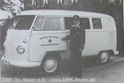 Der erste Mannschaftswagen der Bereitschaft Ahlen. 